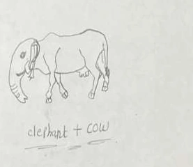An elephant and cow combined