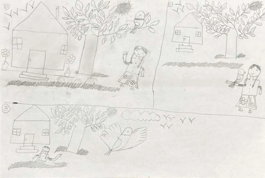 A story in three drawings